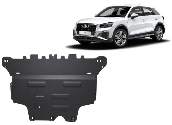 Acél motor, sebességváltó, hűtő, első lökhárító védőlemez Audi Q2