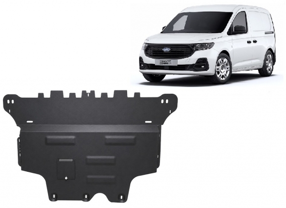Acél motor, sebbeségváltó, hütő, első lökhárító védőlemez Ford Transit Connect - Automata Sebességváltó