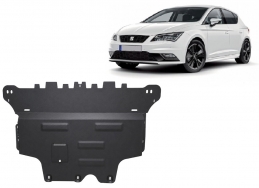 Acél motor, kapcsolószekrény védőlemez Seat Leon
