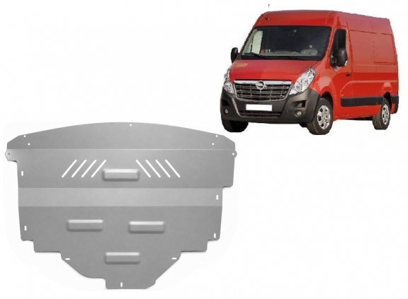 Aluminium motor, kapcsolószekrény védőlemez Opel Movano
