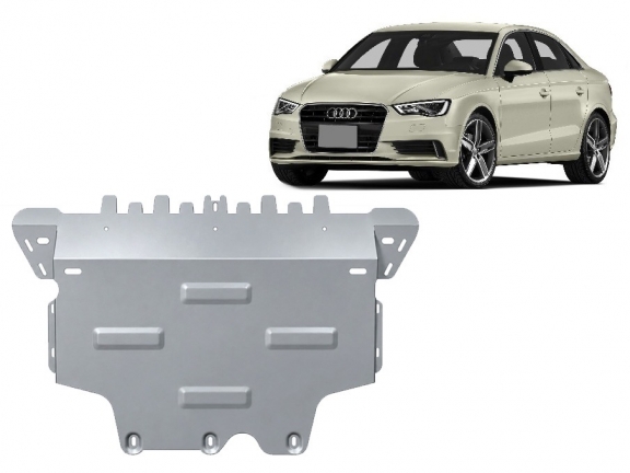 Alumínium motor, sebességváltó, hűtő, első lökhárító védőlemez Audi A3