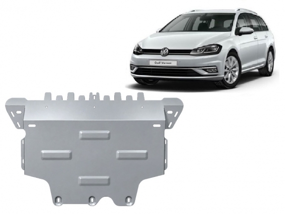 Alumínium motor-, sebességváltó-, hűtő- és első lökhárító védőlemez VW Golf 7