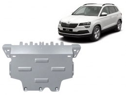 Alumínium motor-, sebességváltó-, hűtő- és első lökhárító védőlemez Skoda Karoq