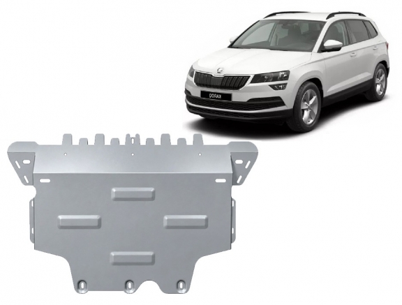 Alumínium motor-, sebességváltó-, hűtő- és első lökhárító védőlemez Skoda Karoq