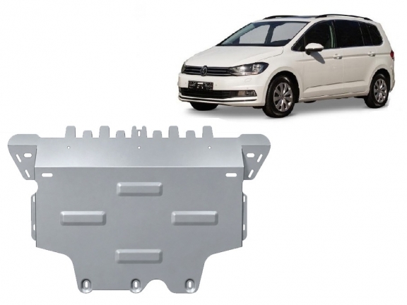 Alumínium motor-, sebességváltó-, hűtő- és első lökhárító védőlemez VW Touran
