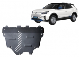 Acél motor, hűtő védőlemez KGM Korando EV 
