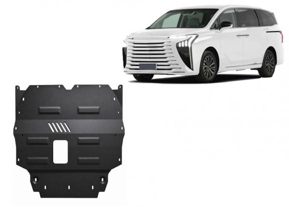 Acél motor, hűtő védőlemez Forthing U Tour V9