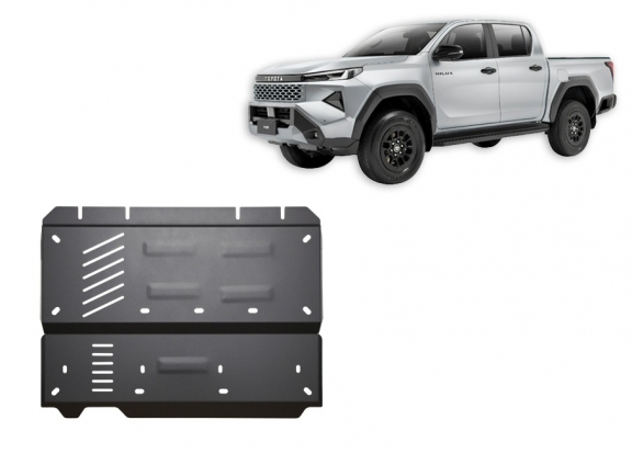 Acél differenciálmű, részecskeszűrő védőlemez Toyota Hilux