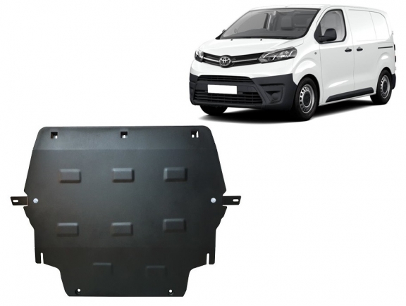 Acél motor, kapcsolószekrény, hűtő védőlemez Toyota Proace