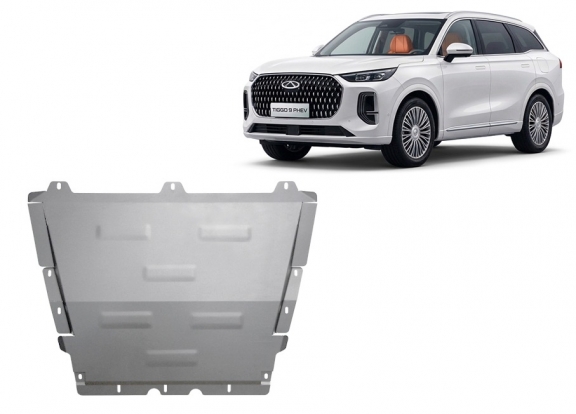 Alumínium motor, sebességváltó, hűtő, első lökhárító védőlemez Chery Tiggo 9