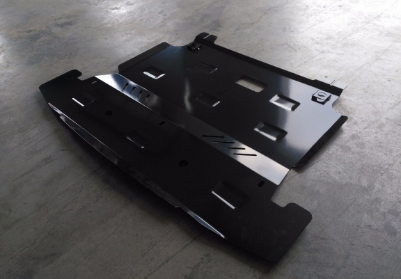 Acél motor, kapcsolószekrény, hűtő védőlemez Hyundai Santa Fe