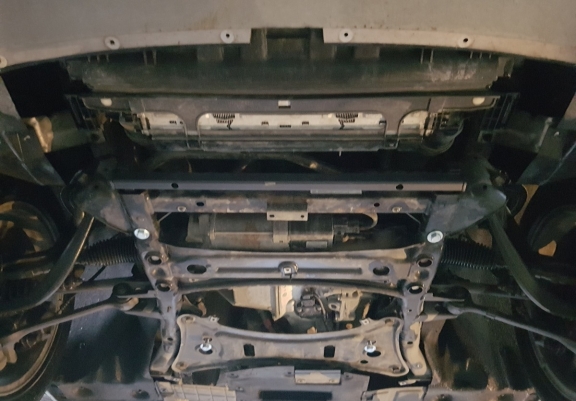 Acél motor, hűtő védőlemez BMW X4