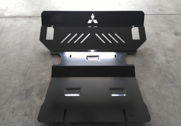 Acél motor, hűtő védőlemez Mitsubishi Pajero 3 (V60, V70)