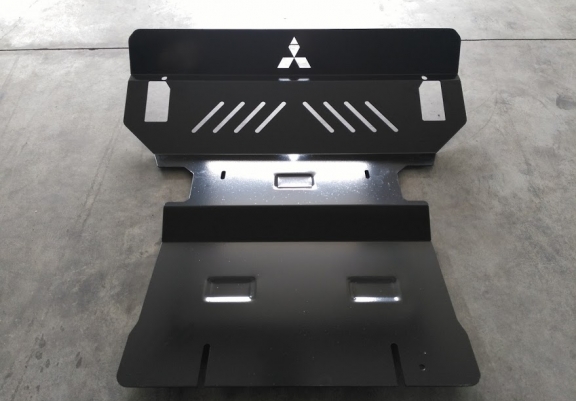 Acél motor, hűtő védőlemez Mitsubishi Pajero 3 (V60, V70)