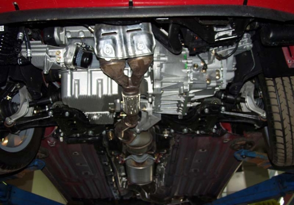 Acél motor, kapcsolószekrény védőlemez Alfa Romeo 147