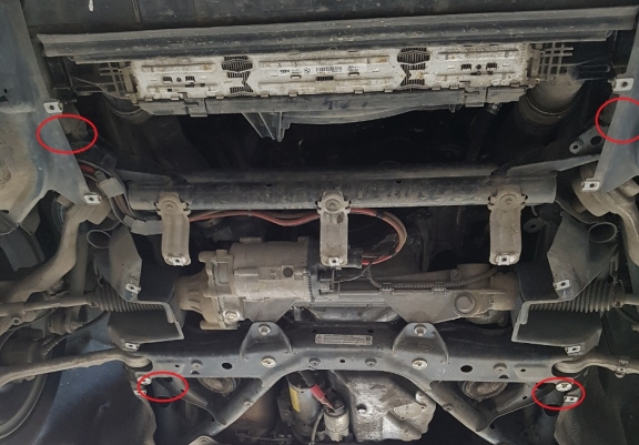 Acél motor, hűtő védőlemez BMW Seria 1 F20/F21