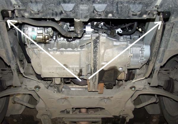 Acél motor, kapcsolószekrény védőlemez Citroen C5