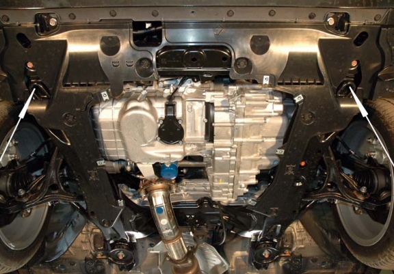 Acél motor, kapcsolószekrény, hűtő védőlemez Honda Accord