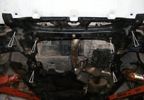 Acél motor, kapcsolószekrény védőlemez Mercedes A-Class