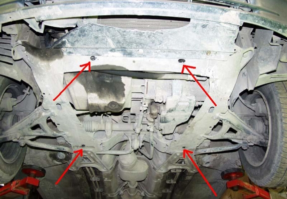 Acél motor, kapcsolószekrény védőlemez Renault Kangoo