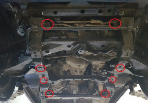 Acél motor, hűtő védőlemez Daihatsu Terios