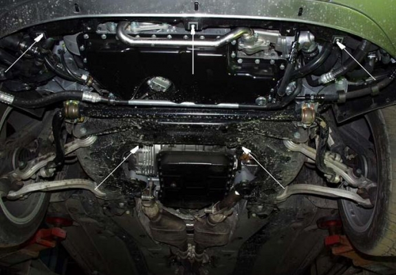 Acél motor, hűtő védőlemez Audi A4 B5