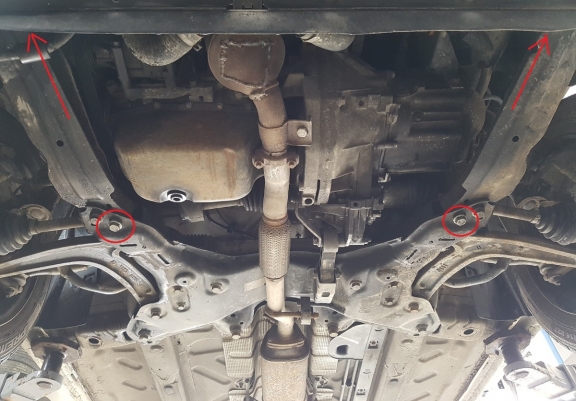 Acél motor, kapcsolószekrény, hűtő védőlemez Fiat 500