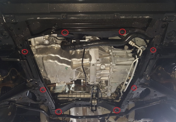 Acél motor, kapcsolószekrény védőlemez Dacia Dokker