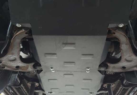 Acél kapcsolószekrény, differenciálmű védőlemez Mitsubishi Pajero Sport 1