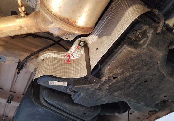 Acél AdBlue tartályvédő lemez Man TGE