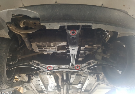 Acél motor, hűtő védőlemez Dodge Caliber