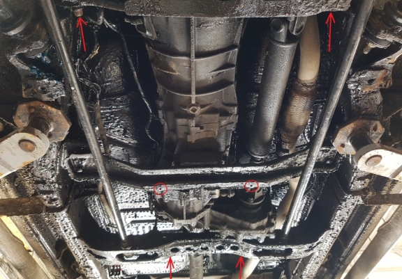 Acél kapcsolószekrény, osztómű védőlemez Nissan Terrano II