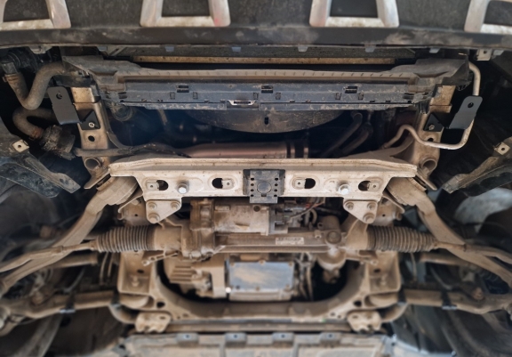 Acél motor hűtő, első lökhárító védőlemez Mercedes GLC Coupe X253