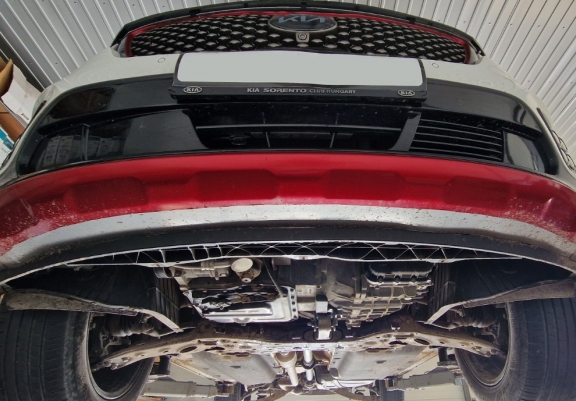 Acél motor, sebességváltó, hűtő, első lökhárító védőlemez Kia Sorento