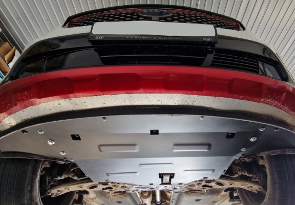 Acél motor, sebességváltó, hűtő, első lökhárító védőlemez Kia Sorento