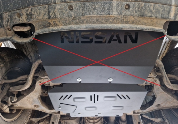 Motor, karter- védő acéllemez Nissan Navara