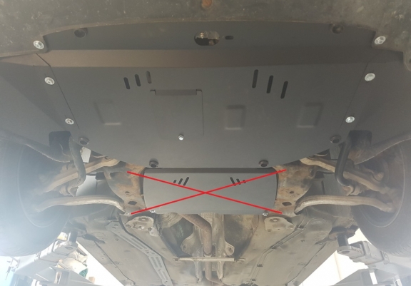 Acél motor, hűtő védőlemez VW Passat B5.5