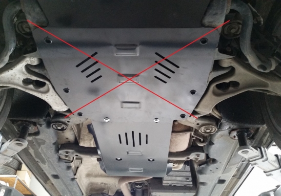 Acél kapcsolószekrény védőlemez Volkswagen Touareg R5 Automatic