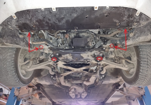 Acél motor, hűtő védőlemez Audi A4 B9 All Road