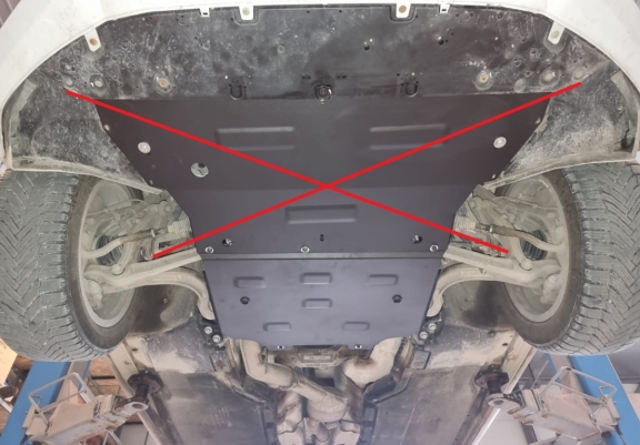 Acél kapcsolószekrény védőlemez Audi A5