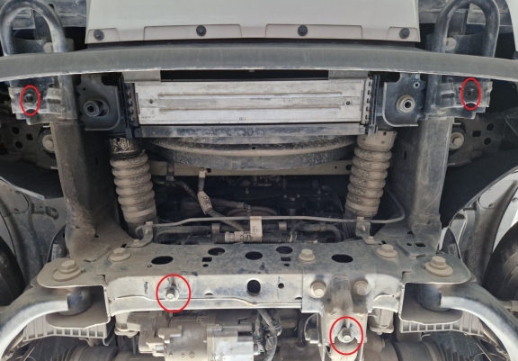 Acél hűtő védőlemez Ford Ranger