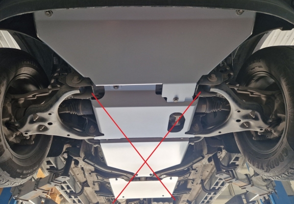 Acél hűtő védőlemez Ford Ranger