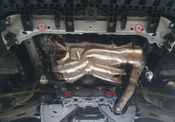 Acél motor, hűtő védőlemez Subaru Forester