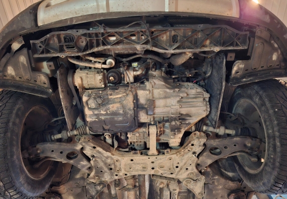 Acél motor, kapcsolószekrény, hűtő védőlemez Hyundai Santa Fe