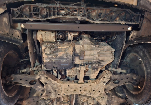 Acél motor, kapcsolószekrény, hűtő védőlemez Hyundai Santa Fe