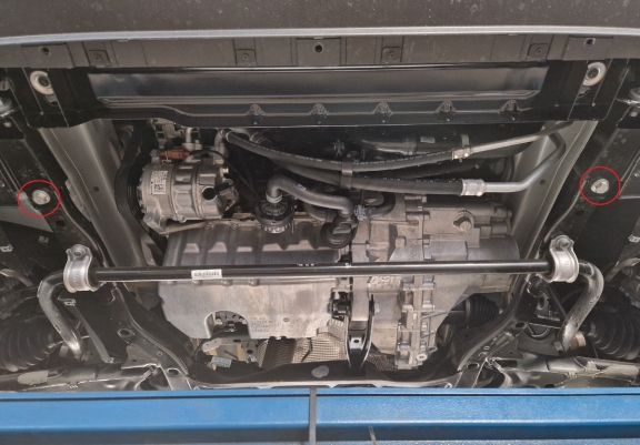 Acél motor, kapcsolószekrény, hűtő védőlemez Man Tge