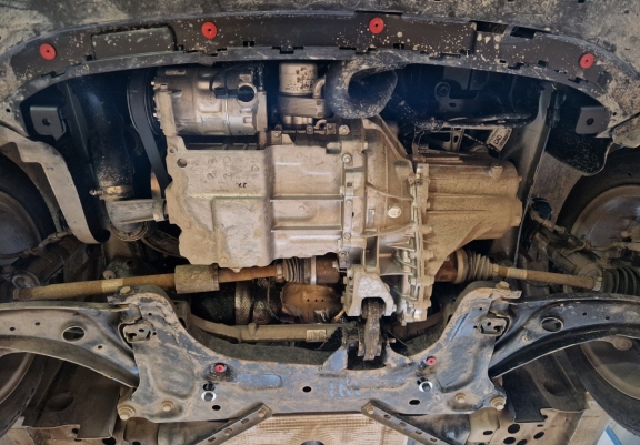 Acél motor, kapcsolószekrény, hűtő védőlemez Ford Puma