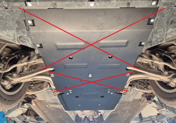 Acél osztómű védőlemez Audi Q5