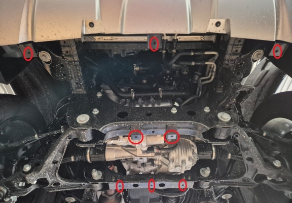 Acél motor-, kartervédő lemez Baic Beijing BJ60