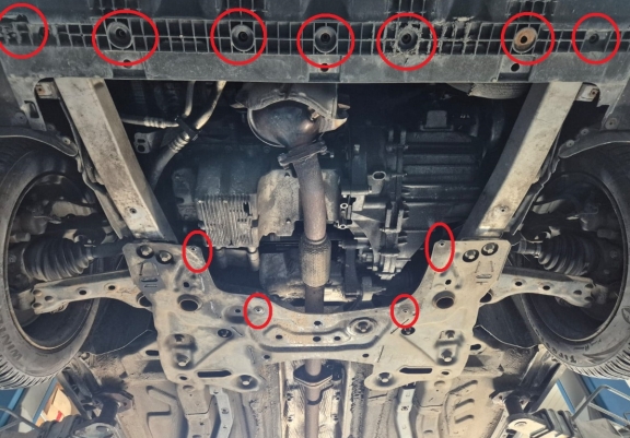 Acél motorvédő lemez Alfa Romeo Giulietta